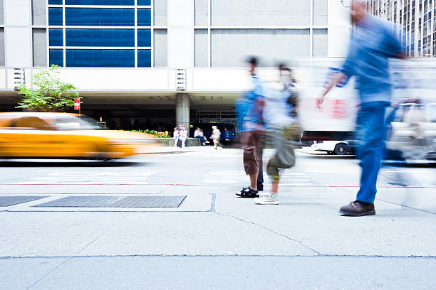 istock Commuters in Rush NYC Street Scene 176065241