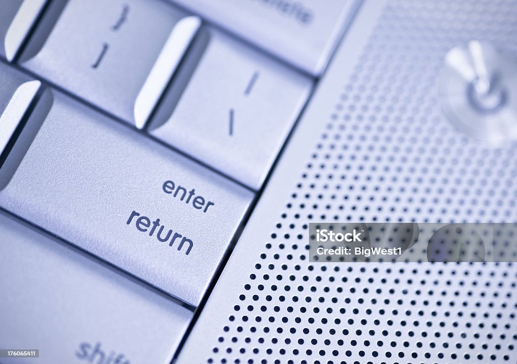 Clavier d'ordinateur - Photo de Bouton de démarrage libre de droits