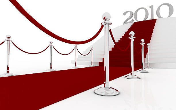 istock Red carpet - stairs to 2010 176065689