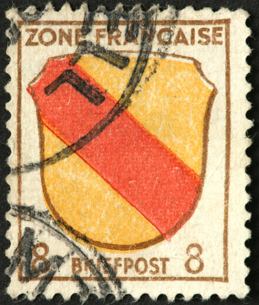 istock old French stamp 176066104