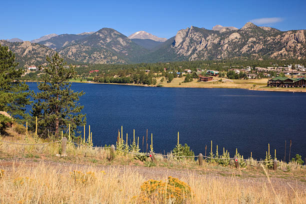 istock Lake Estes and Rocky Mountain 176066397