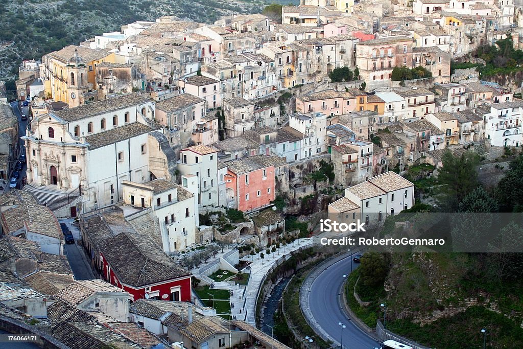 Ragusa Ibla cityscape The historic and turistic district of Ibla in the Sicilian city of Ragusa. Unesco site. Italy. Alley Stock Photo