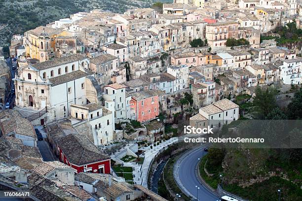 Ragusa Ibla Cityscape Stock Photo - Download Image Now - Alley, Ancient, Architectural Feature
