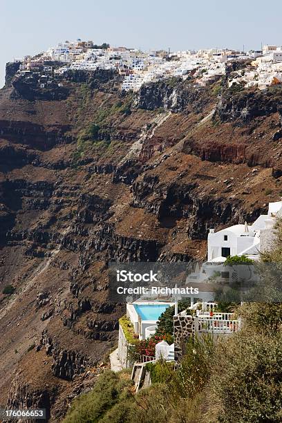 Santorini Grecja - zdjęcia stockowe i więcej obrazów Bez ludzi - Bez ludzi, Biały, Dom - Budowla mieszkaniowa