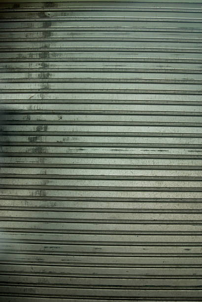 istock Metallic corrugated curtain textured background 176066669