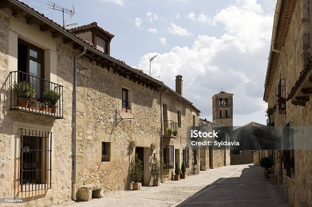 Spanisches Dorf. Segovia - Lizenzfrei Dorf Stock-Foto