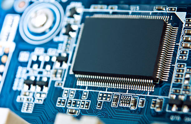 istock Macro photo of computer motherboard 176067329