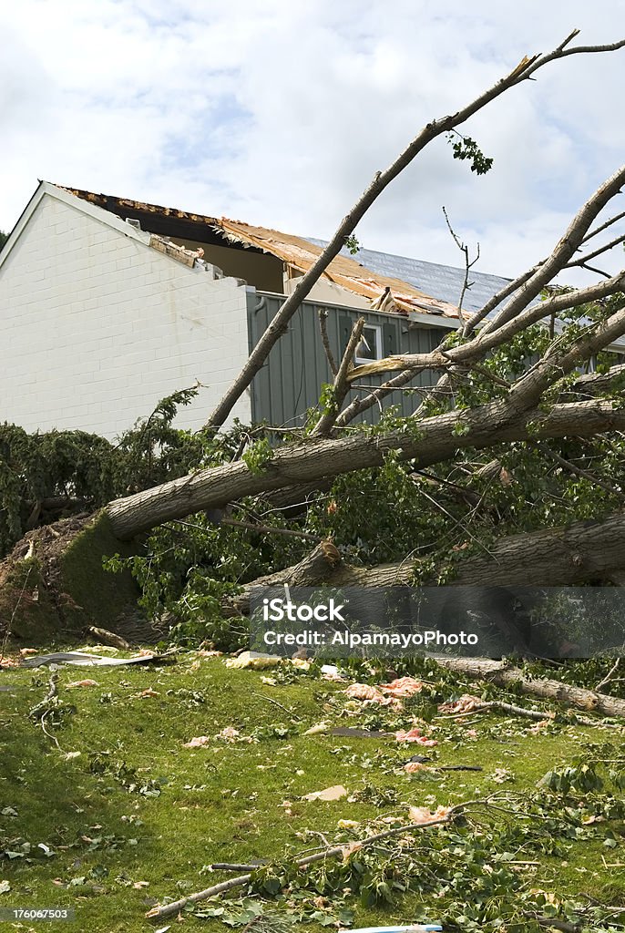 Tornado consequências & destruição forças da natureza-IV - Royalty-free Apagão Foto de stock