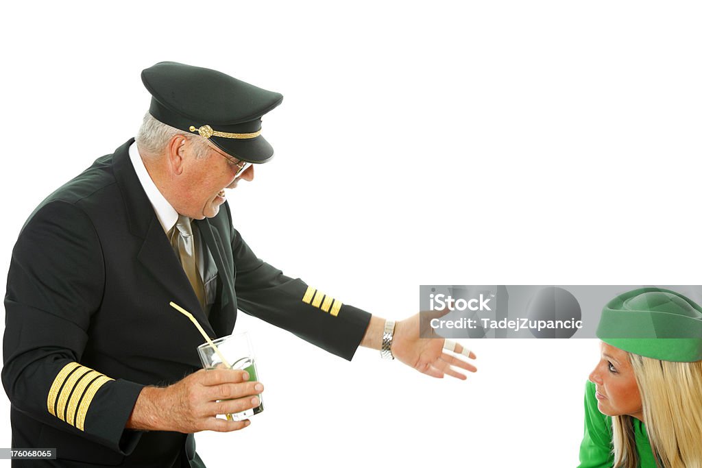 Pilot Zła w stewardess - Zbiór zdjęć royalty-free (Pilot)