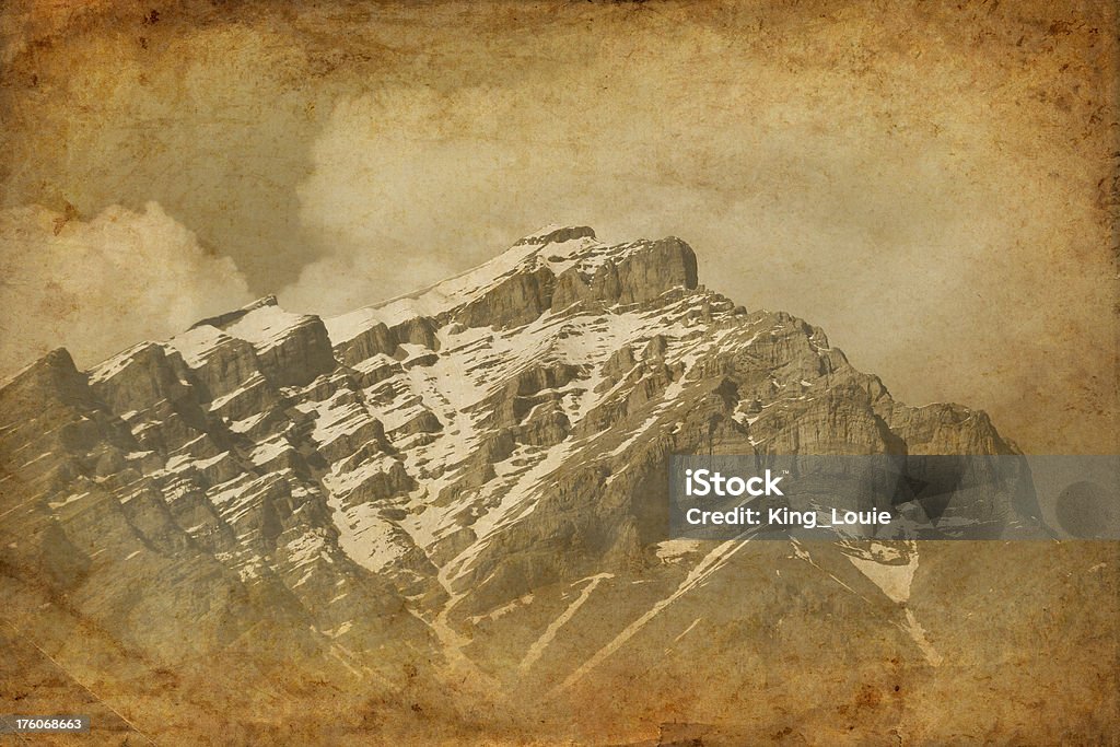 Vintage: Montanhas Rochosas Canadianas - Royalty-free Banff Foto de stock