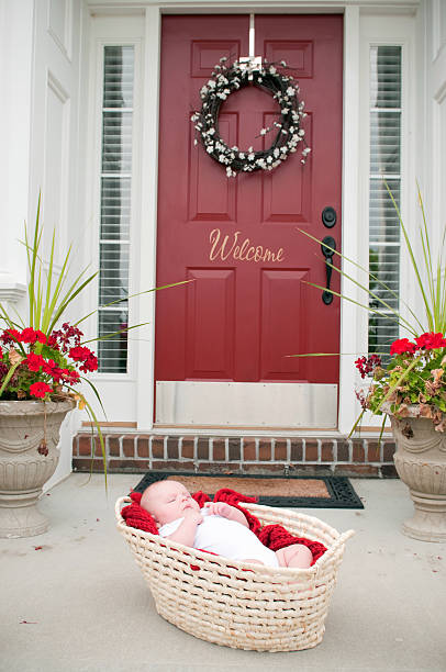 Baby girl left on a door step