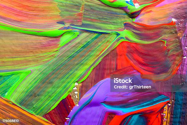 Foto de Arte Abstrata De Fundo Fundo Pintado À Mão Sem Feita e mais fotos de stock de Abstrato