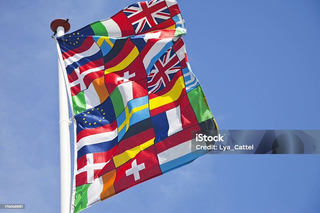 Bandera de Europa # 2, XXXL - Foto de stock de Aire libre libre de derechos