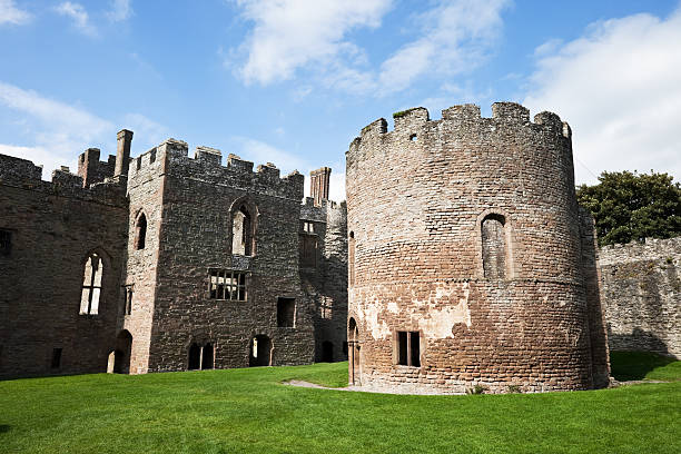 Ludlow Castle Round Chapel  ludlow shropshire stock pictures, royalty-free photos & images