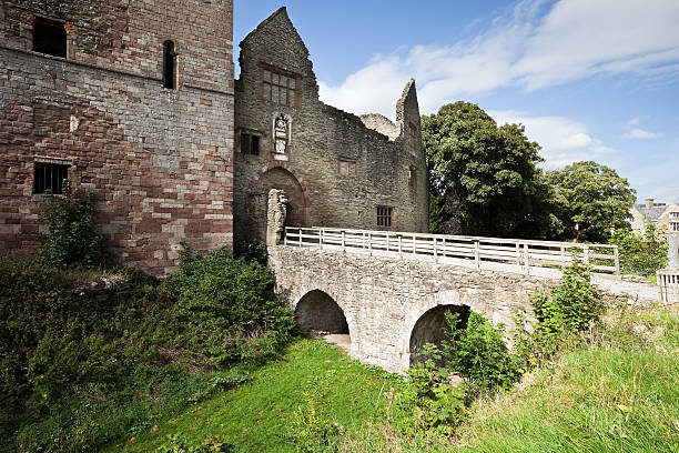 Ludlow Castle Ruins  ludlow shropshire stock pictures, royalty-free photos & images