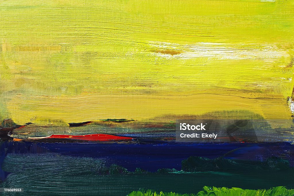 Pintura de Arte abstracto amarillo fondos. - Foto de stock de Abstracto libre de derechos