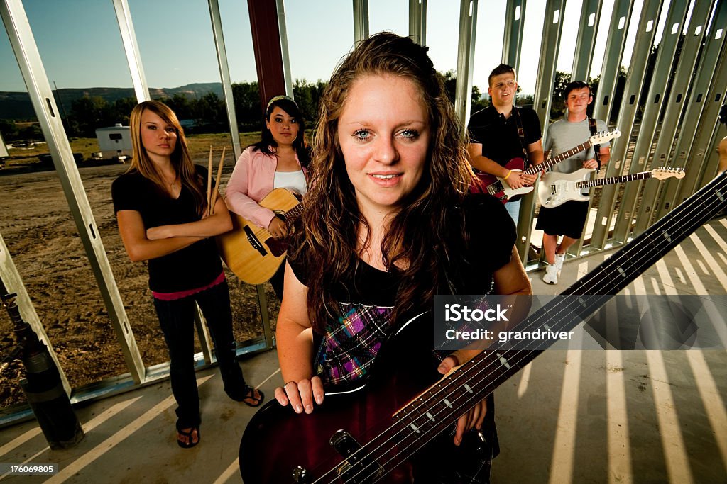 Banda de Rock adolescente - Foto de stock de Aclamar libre de derechos