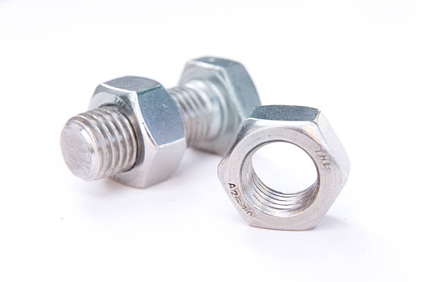 istock Stainless steel screw on white background 2 176070392