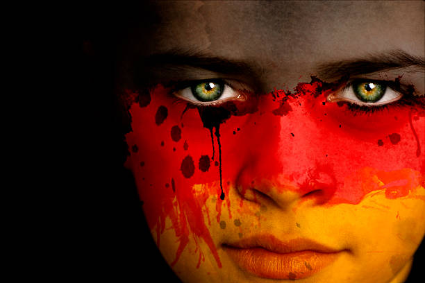 istock German boy with the flag of Germany 176070705