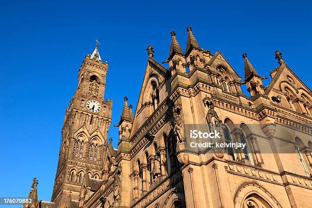 Bradford Town Hall - zdjęcia stockowe i więcej obrazów Bradford - Anglia - Bradford - Anglia, Anglia, Architektura