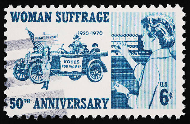 woman suffrage stamp - suffragette ストックフォトと画像