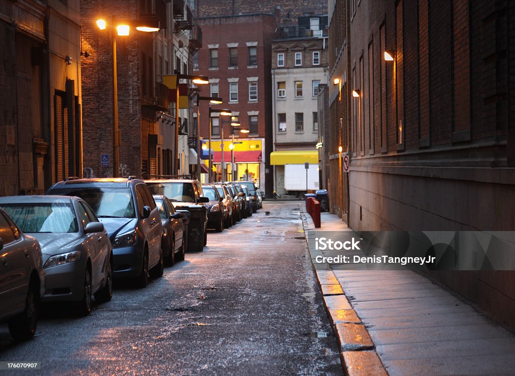 City Street Urban street in Boston, Massachusetts Architecture Stock Photo