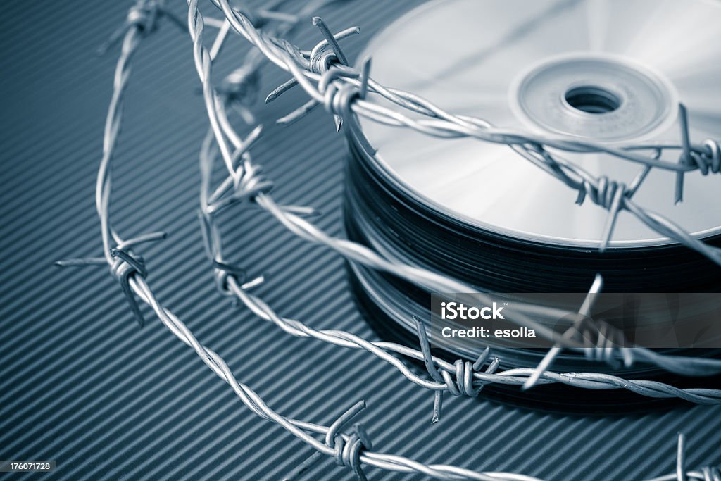 Sicurezza dei dati - Foto stock royalty-free di CD-ROM