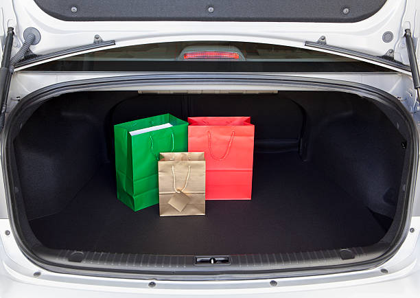 istock Car Trunk with Shopping Bags 176072060