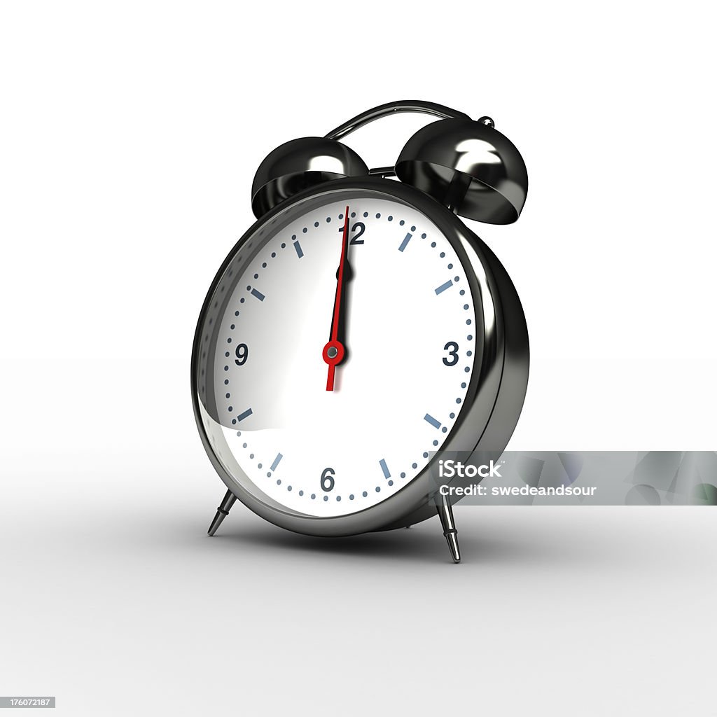 Time Concept: Noon / Midnight Alarm clock showing noon / midnightSimilar images in this style Alarm Clock Stock Photo