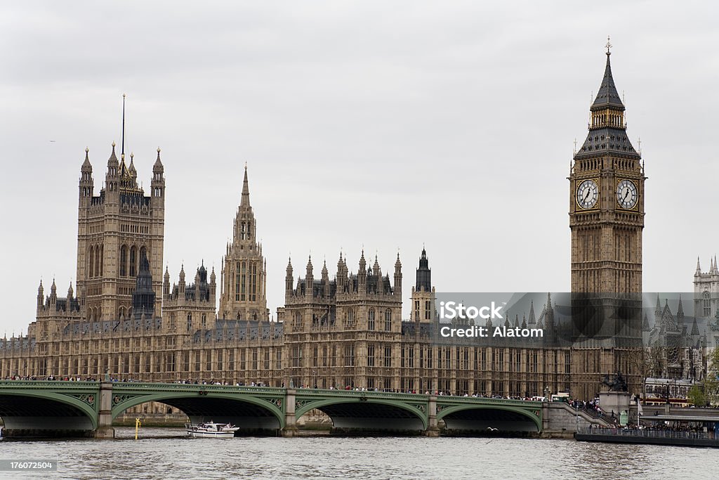 Big Ben in London - Lizenzfrei Bedeckter Himmel Stock-Foto