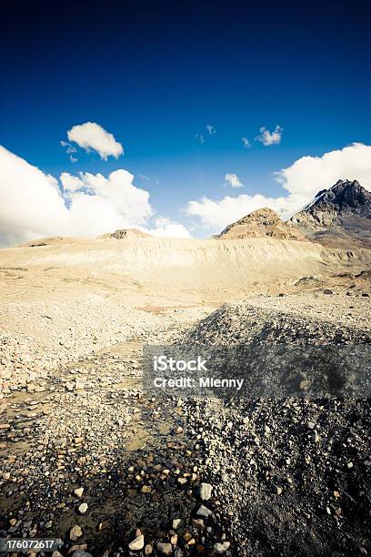 Canadian Rocky Mountains Stone And Glacier Landscape Stock Photo - Download Image Now
