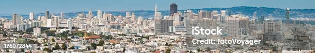 San Francisco Panoramę Miasta Domów I Wieżowców Panorama Stan Kalifornia - zdjęcia stockowe i więcej obrazów Budynek rządowy