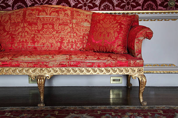 istock English settee in Adam style with silk upholstery 176072852
