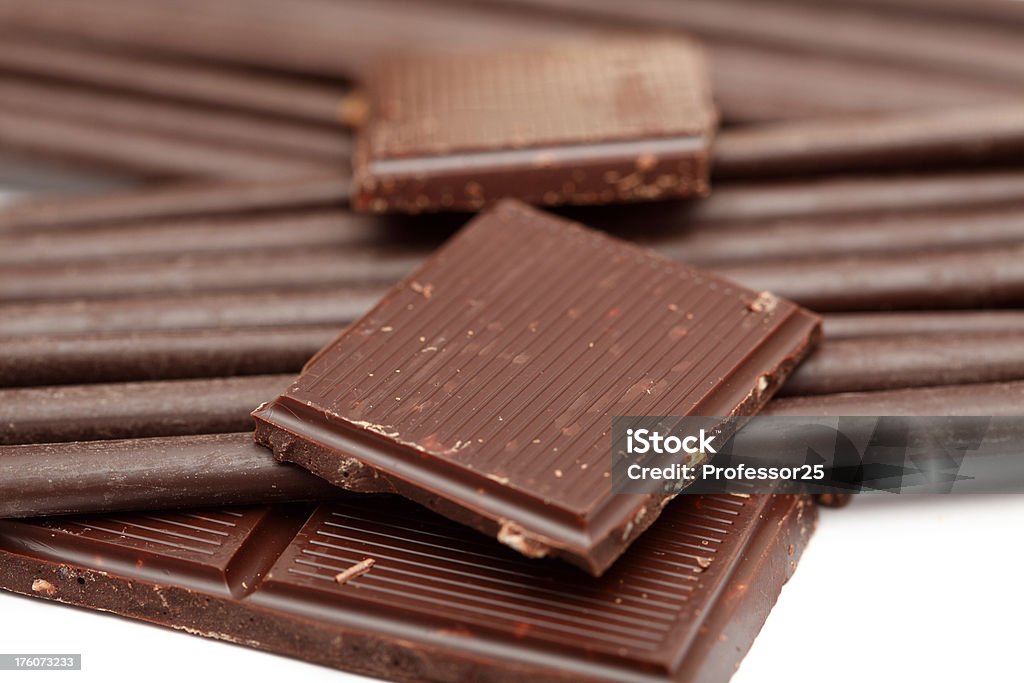 Chocolate Pieces of chocolate and chocolate sticks. Selective focus. Close-up.Please see lightbox: Backgrounds Stock Photo