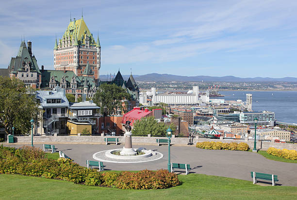 Old Quebec City Park  buzbuzzer quebec city stock pictures, royalty-free photos & images