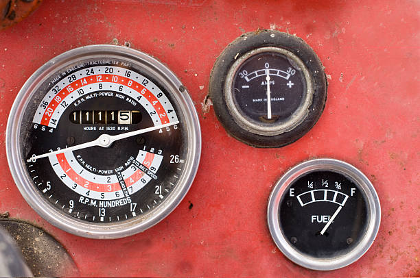 istock Old Style Car Dials and Gauges 176074545