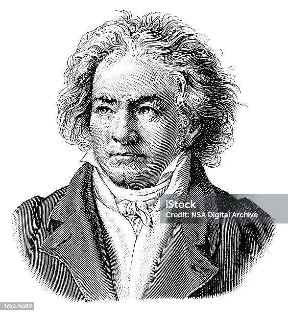 Ludwig Van Beethovenantique Portrait Gallery - Immagini vettoriali stock e altre immagini di Ludwig van Beethoven - Ludwig van Beethoven, Musica classica, Ritratto