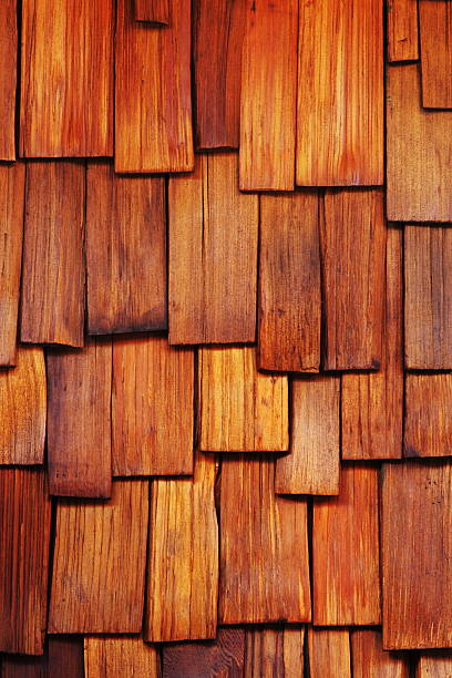 istock Shingle Wood Cedar Siding Home Exterior 176074921