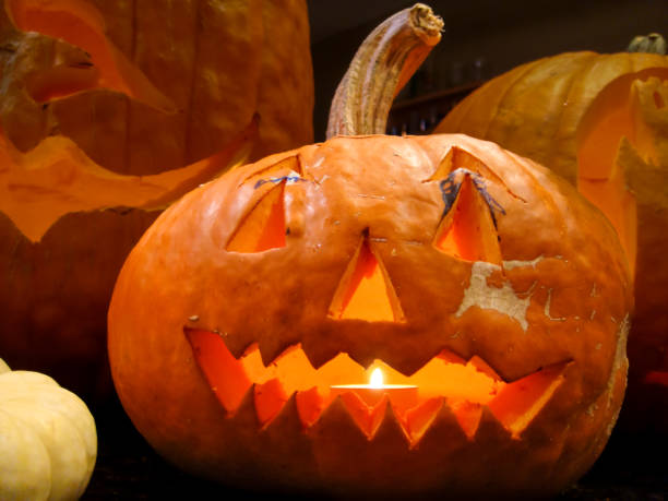 istock Jack O' Lanterns, Happy Halloween! 1760751501