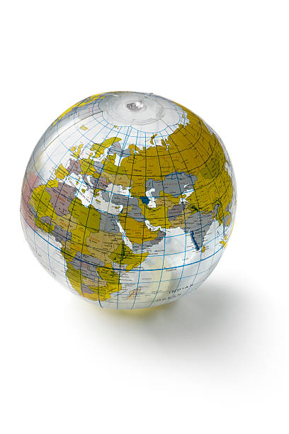 istock Toys: Globe Ball Isolated on White Background 176075248