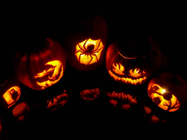 istock Jack O' Lanterns, Happy Halloween! 1760753179