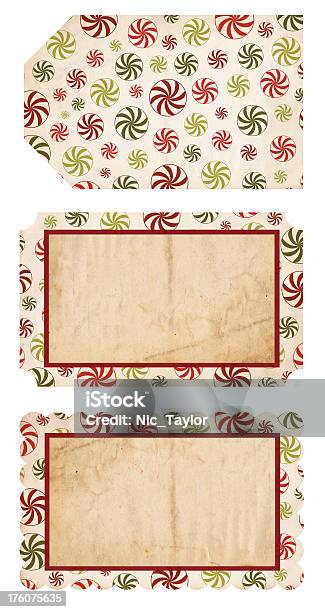 Retro Christmas Tags Stock Photo - Download Image Now - Celebration Event, Christmas, Cut Out