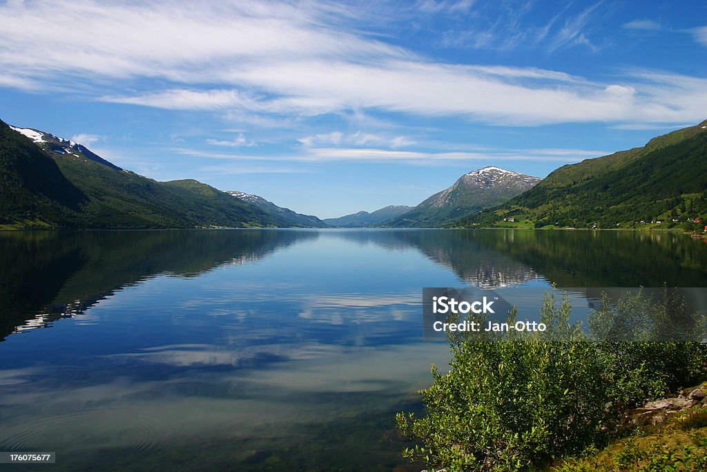 Typische Norwegische See - Lizenzfrei Niemand Stock-Foto