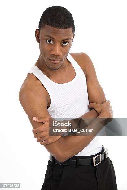 Atraente Americano Africano Macho Isolado Em Fundo Branco - Fotografias de stock e mais imagens de 18-19 Anos