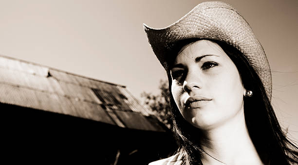 istock Solitary cowgirl 176076281