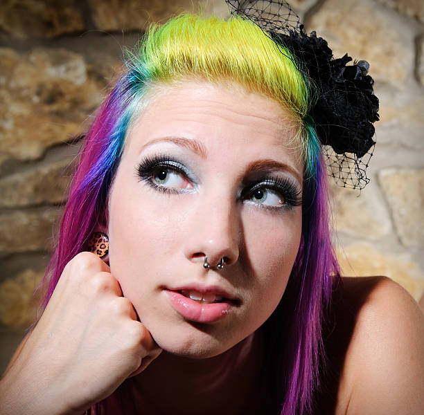 istock Young Woman with Colorful Hair 176076324