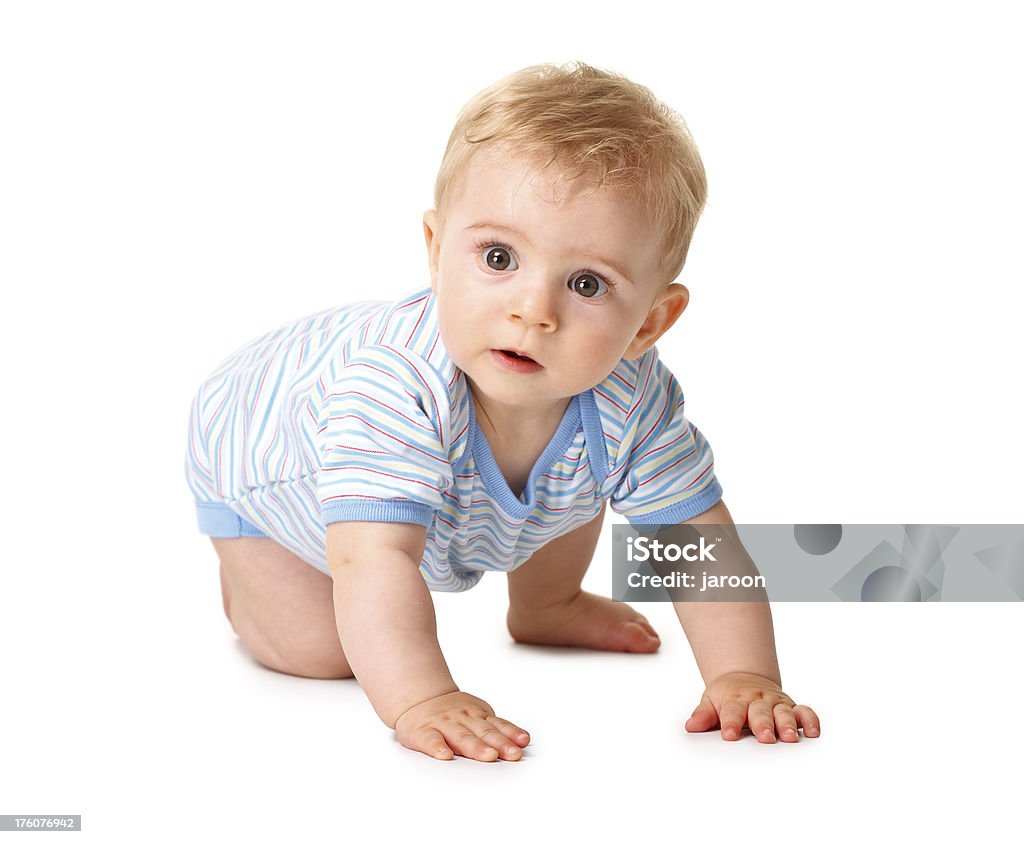 Kleine baby boy sitzt - Lizenzfrei 12-23 Monate Stock-Foto