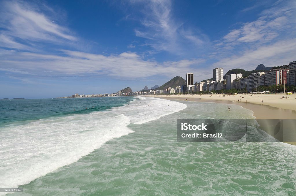 Praia de Copacabana - Foto de stock de Areia royalty-free