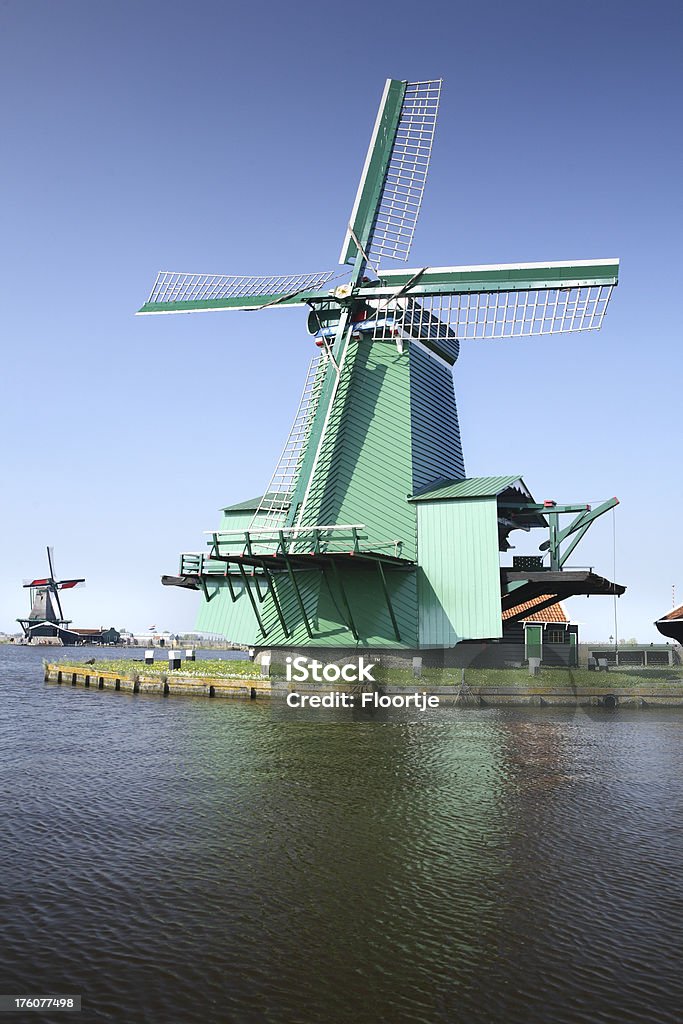 Holland: Holländische Windmühlen - Lizenzfrei Windmühle Stock-Foto