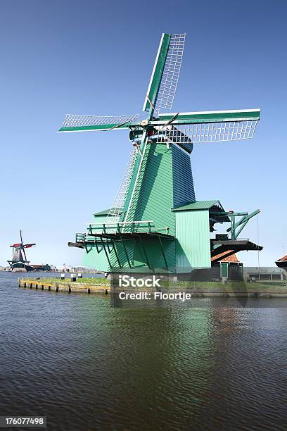 Holland Holländische Windmühlen Stockfoto und mehr Bilder von Windmühle - Windmühle, Architektur, Fluss